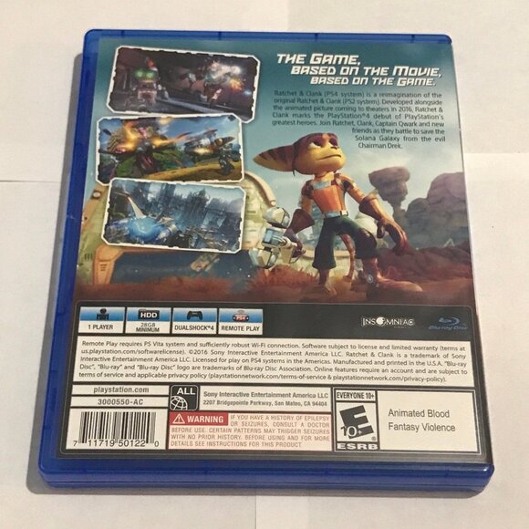 PS4 Ratchet and Clank For PlayStation 4 Mint - Picture 2 of 4